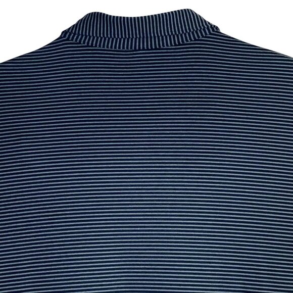 Peter Millar Crown Sport Men Long Sleeve Polo Shirt Black Stripe MF23EK81ELS 2XL - Picture 3 of 8